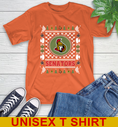 Ottawa Senators Merry Christmas NHL Hockey Loyal Fan T-Shirt 4