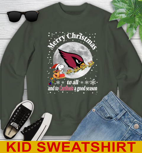 Arizona Cardinals Merry Christmas To All And To Cardinals A Good Season NFL Football Sports Youth Sweatshirt 8