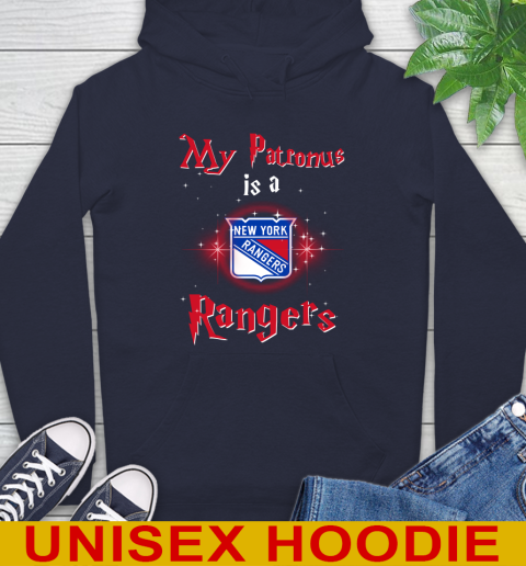 NHL Hockey Harry Potter My Patronus Is A New York Rangers Hoodie 3