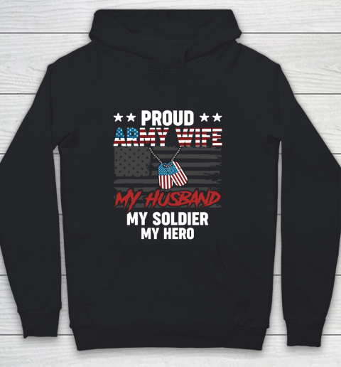 Veteran Shirt Proud Army Wife Youth Hoodie