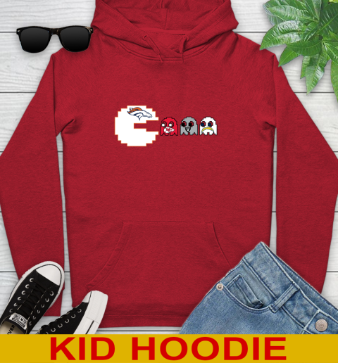 Denver Broncos NFL Football Pac Man Champion Youth Hoodie 11