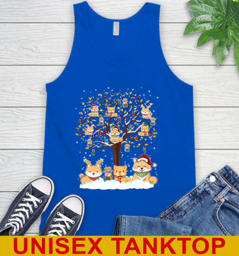 Shiba inu dog pet lover light christmas tree shirt 70