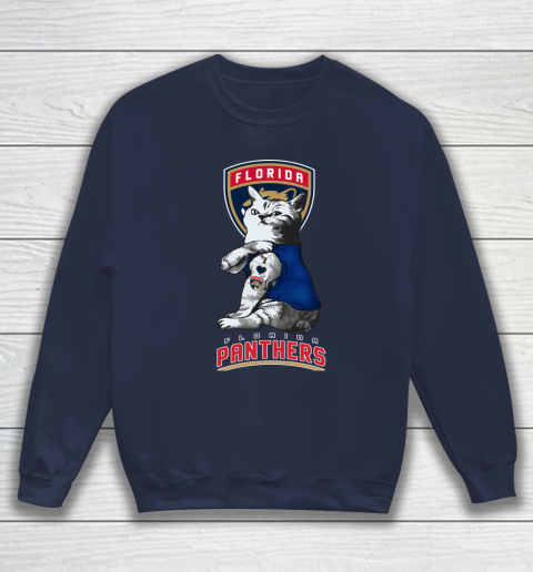 NHL My Cat Loves Florida Panthers Hockey Sweatshirt 2