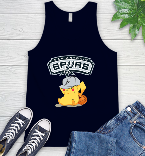 NBA Pikachu Basketball Sports San Antonio Spurs Tank Top 3