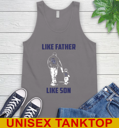 Colorado Rockies MLB Baseball Like Father Like Son Sports Tank Top 6