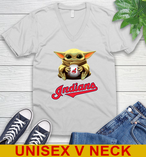 MLB Baseball Cleveland Indians Star Wars Baby Yoda Shirt 49