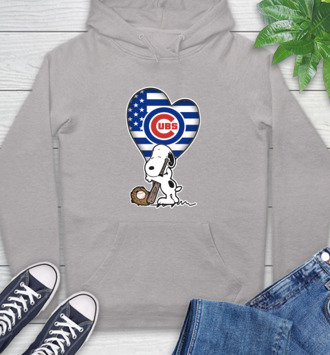 Chicago Cubs MLB Baseball The Peanuts Movie Adorable Snoopy Hoodie 12