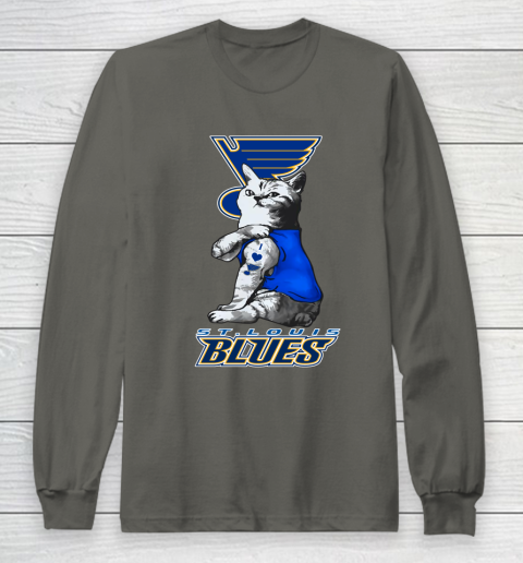 NHL My Cat Loves St.Louis Blues Hockey Long Sleeve T-Shirt 5