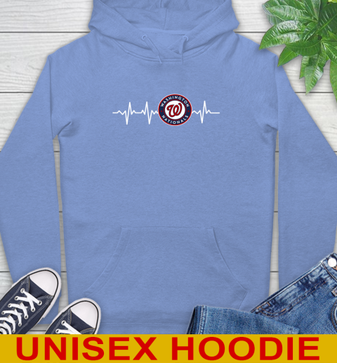 Washington Nationals MLB Baseball Heart Beat Shirt Hoodie 11