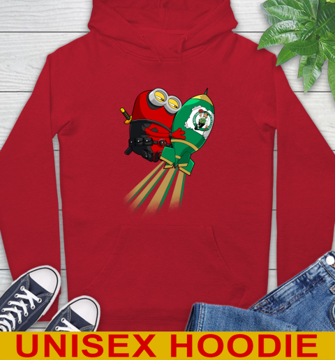 NBA Basketball Boston Celtics Deadpool Minion Marvel Shirt Hoodie 10