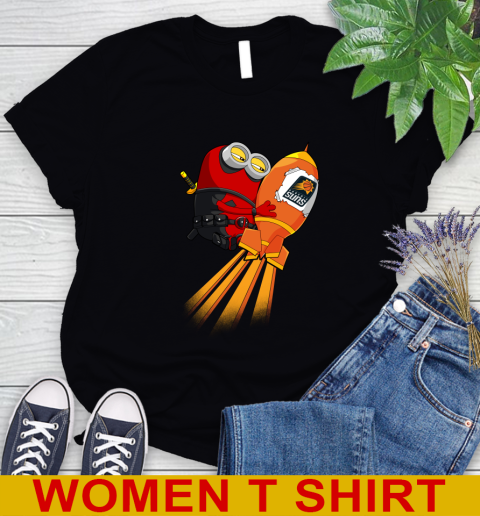 NBA Basketball Phoenix Suns Deadpool Minion Marvel Shirt Women's T-Shirt