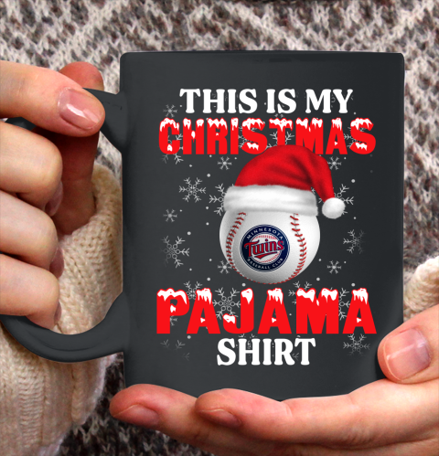 Minnesota Twins This Is My Christmas Pajama Shirt MLB Ceramic Mug 11oz 2
