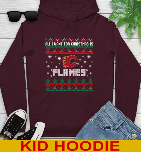 Calgary Flames NHL Hockey All I Want For Christmas Is My Team Sports 134