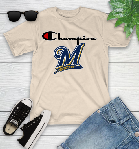 MLB Baseball Milwaukee Brewers Champion Shirt Youth T-Shirt 9