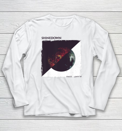 Shinedown Planet Zero White Long Sleeve T-Shirt