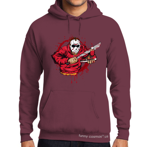 Air Jordan 1 CNY Matching Sneaker Shirt Jason Voorhees Red And Black Sneaker Black Shirt