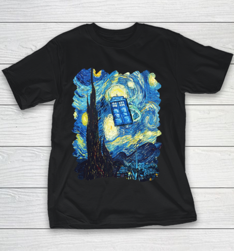 Doctor Who Shirt Starry Night Youth T-Shirt