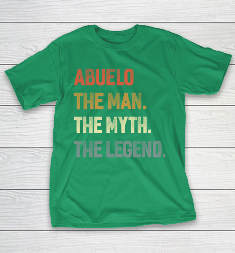 Grandpa Funny Gift Apparel  Abuelo The Man The Myth The Legend Grandpa T-Shirt 5