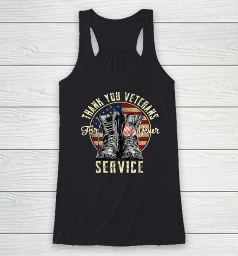 Thank you Veterans For Your Service Veterans Day Racerback Tank