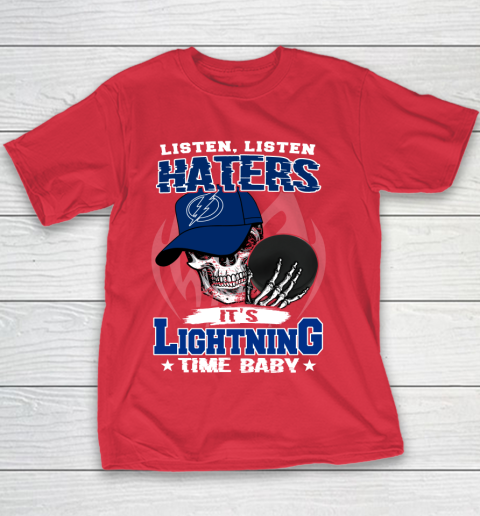 Listen Haters It is LIGHTNING Time Baby NHL Youth T-Shirt 7