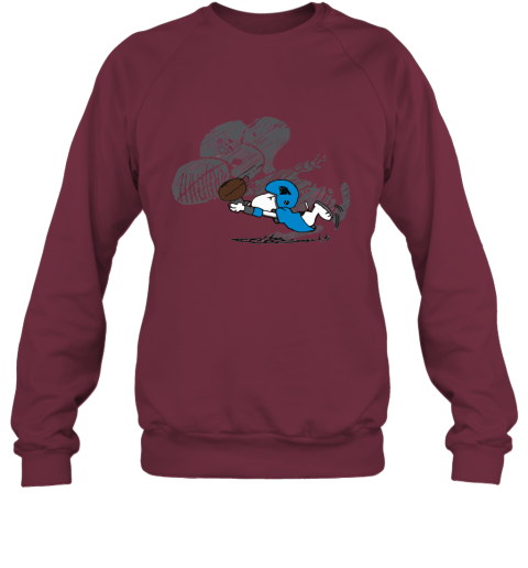 Carolina Panthers Snoopy Plays The Football Game Sweatshirt