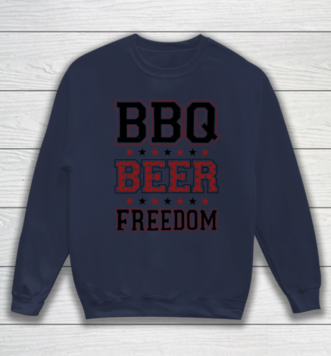 BBQ Beer Freedom Trump Fan Sweatshirt 3