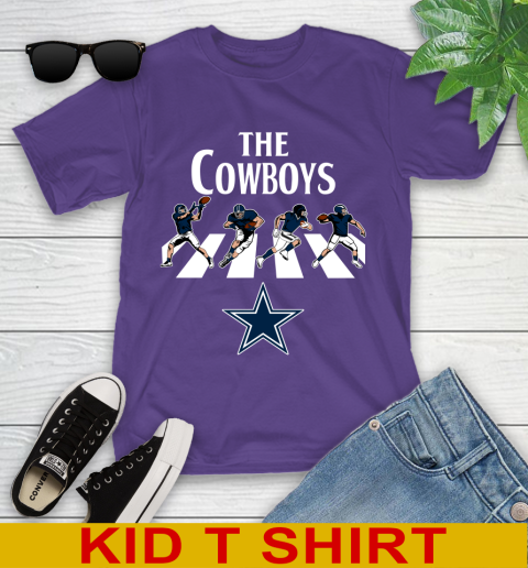 NFL Football Dallas Cowboys The Beatles Rock Band Shirt Youth T-Shirt 3