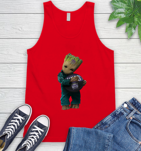 NBA Groot Guardians Of The Galaxy Basketball Sports Sacramento Kings Tank Top 6