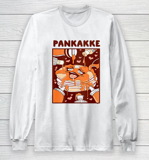 Pankakke Food Funny Cake Cupkakke Long Sleeve T-Shirt