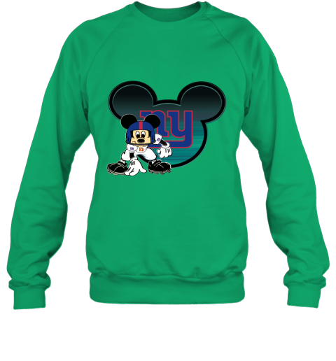 NFL New York Giants Mickey Mouse Disney Football T Shirt N8Wo7zLUrF8 sweatshirt 35 95 151514 front irish green