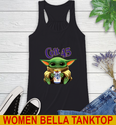 Star Wars Baby Yoda Hugs Colt 45 Beer Shirt 38