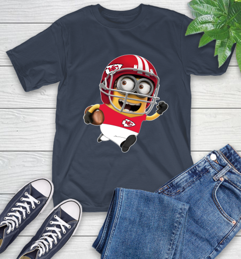 NFL Kansas City Chiefs Minions Disney Football Sports T-Shirt 4