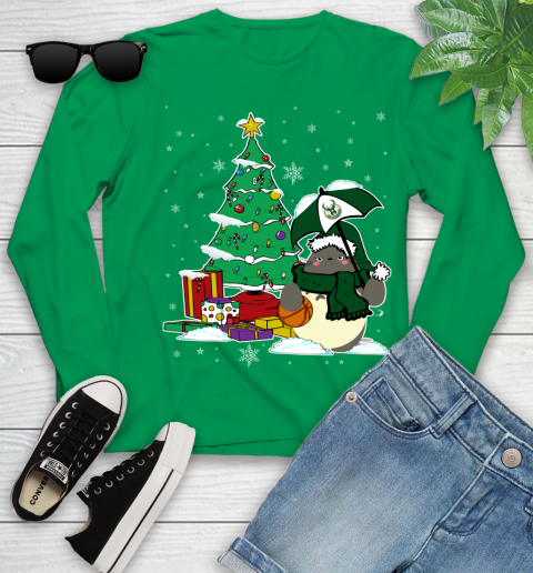 Milwaukee Bucks NBA Basketball Cute Tonari No Totoro Christmas Sports Youth Long Sleeve 7