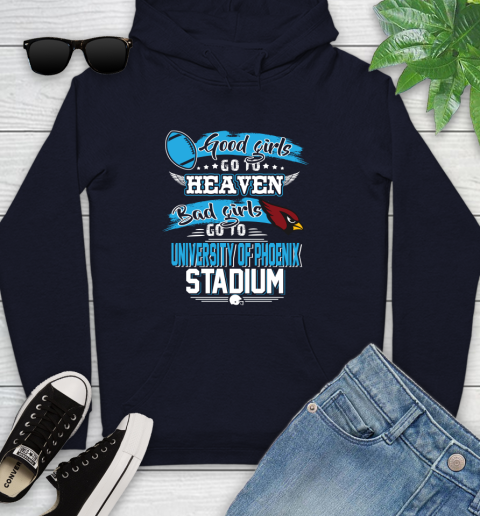 Arizona Cardinals NFL Bad Girls Go To University Of Phoenix Shirt Youth Hoodie 3