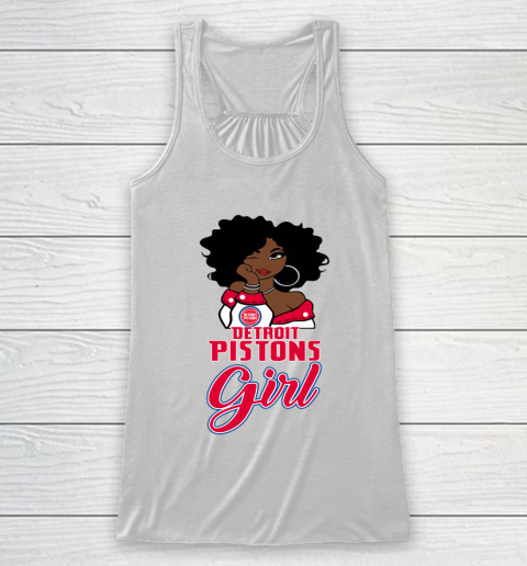 Detroit Pistons Girl NBA Racerback Tank 2
