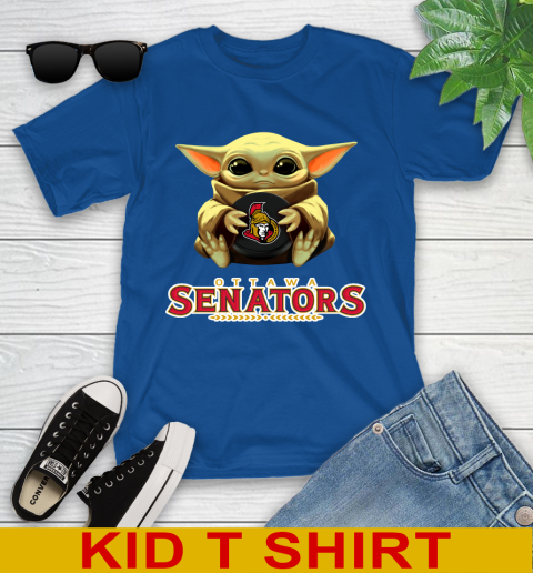 NHL Hockey Ottawa Senators Star Wars Baby Yoda Shirt 109