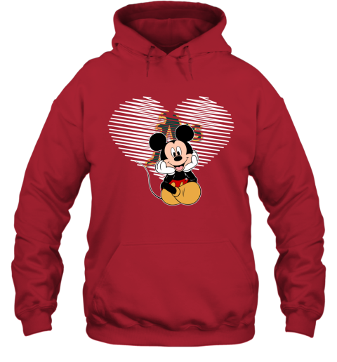 MLB Oakland Athletics The Heart Mickey Mouse Disney Baseball T Shirt Qk7oMLtBVnO hoodie 23 95 151514 front red