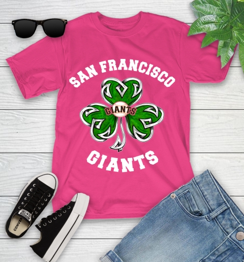 MLB an Francisco Giants Three Leaf Clover St Patrick's Day Baseball Sports Youth T-Shirt 11
