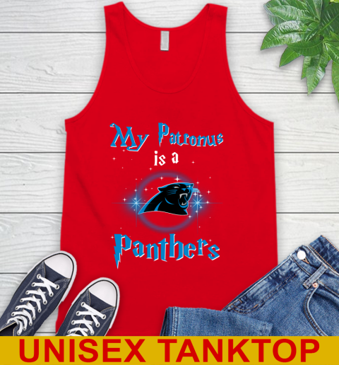 NFL Football Harry Potter My Patronus Is A Carolina Panthers Tank Top 5