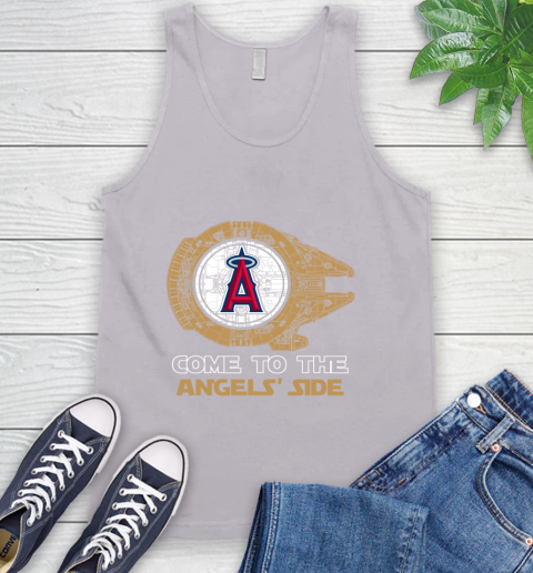 MLB Come To The Los Angeles Angels Side Star Wars Baseball Sports Tank Top 3