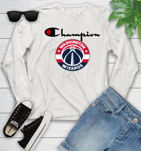 NBA Basketball Washington Wizards Champion Shirt Youth Long Sleeve 10