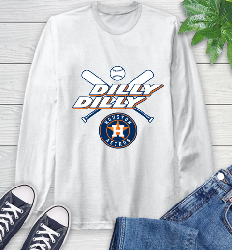 MLB Houston Astros Dilly Dilly Baseball Sports Long Sleeve T-Shirt