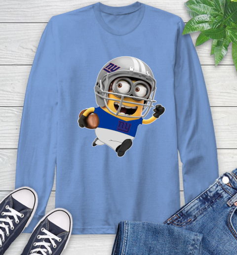 NFL New York Giants Minions Disney Football Sports Long Sleeve T-Shirt 11
