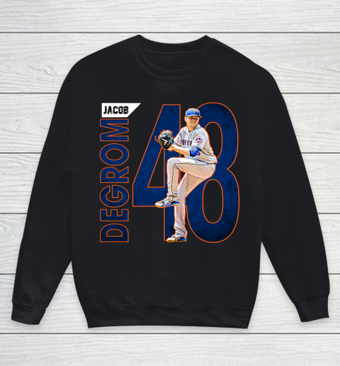 Jacob deGrom baseball idol number 48 vintage retro gift for fans and lovers Youth Sweatshirt