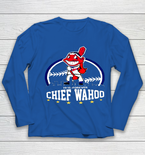 Chief Wahoo distressed Cleveland Youth Long Sleeve 7