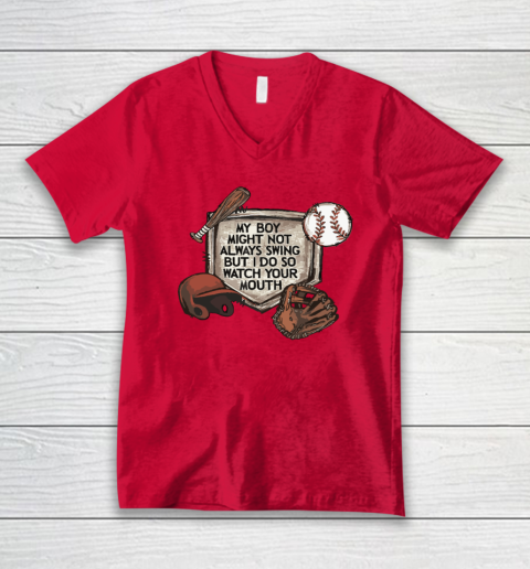 My Boy Might Not Always Swing But I Do So Watch V-Neck T-Shirt 5