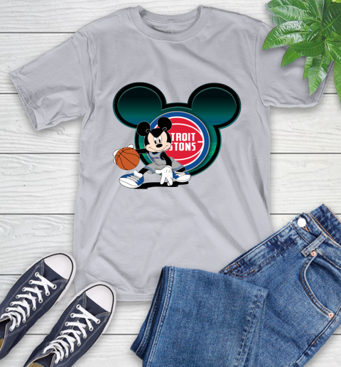 NBA Detroit Pistons Mickey Mouse Disney Basketball T-Shirt 6