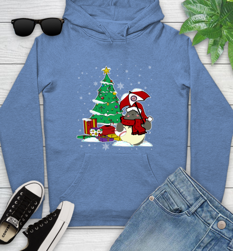 Washington Nationals MLB Baseball Cute Tonari No Totoro Christmas Sports Youth Hoodie 13