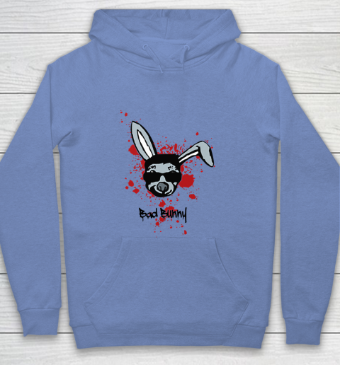 Bad bunny cool bloody rabbit Youth Hoodie