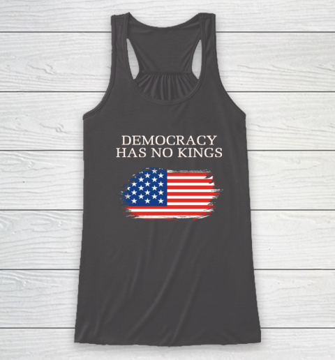 Democracy Has No Kings Anti Trump Racerback Tank 6